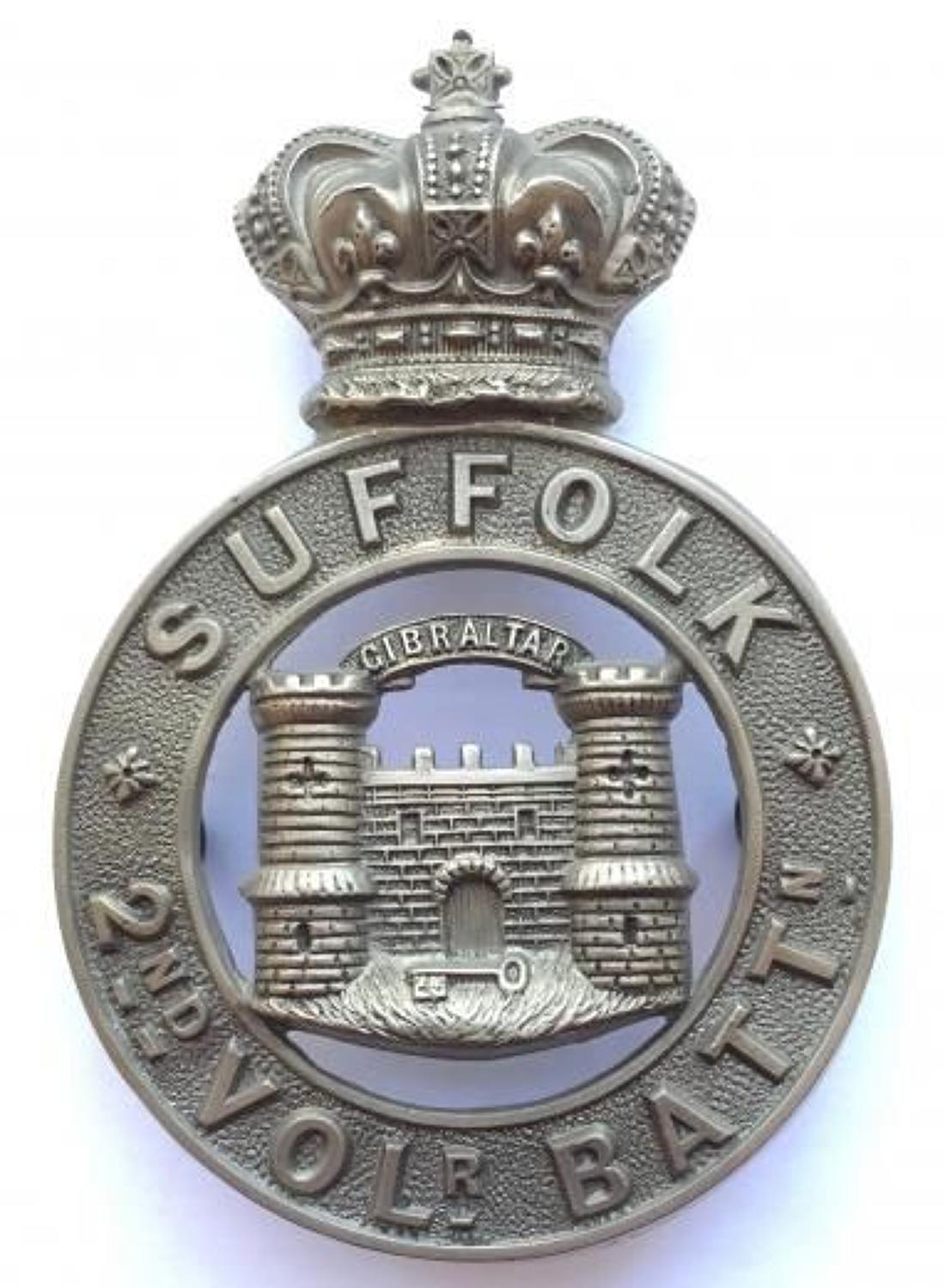 2nd VB Suffolk Regiment Victorian OR’s glengarry badge circa 1883-96
