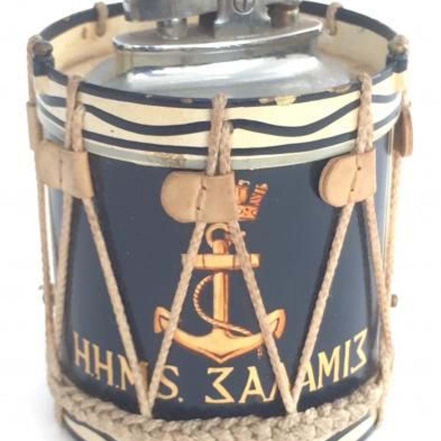 Greek Navy miniature drum Cigarette Lighter