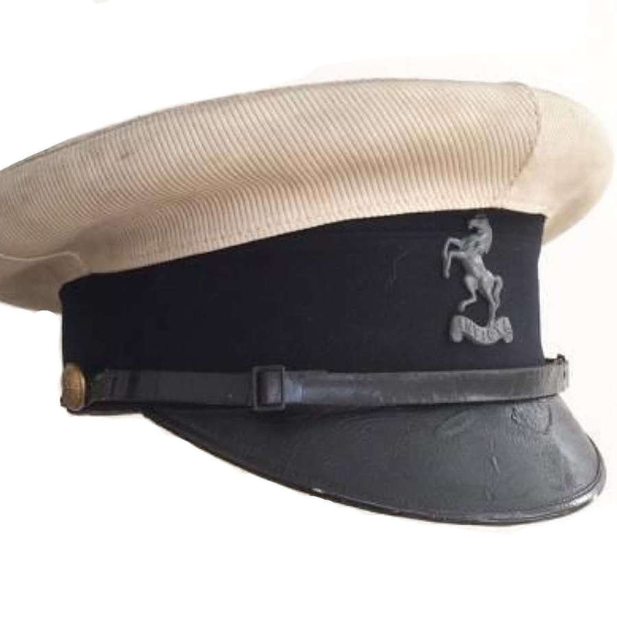 Kent Cyclist Battalion Officer’s peaked cap circa 1910-20.