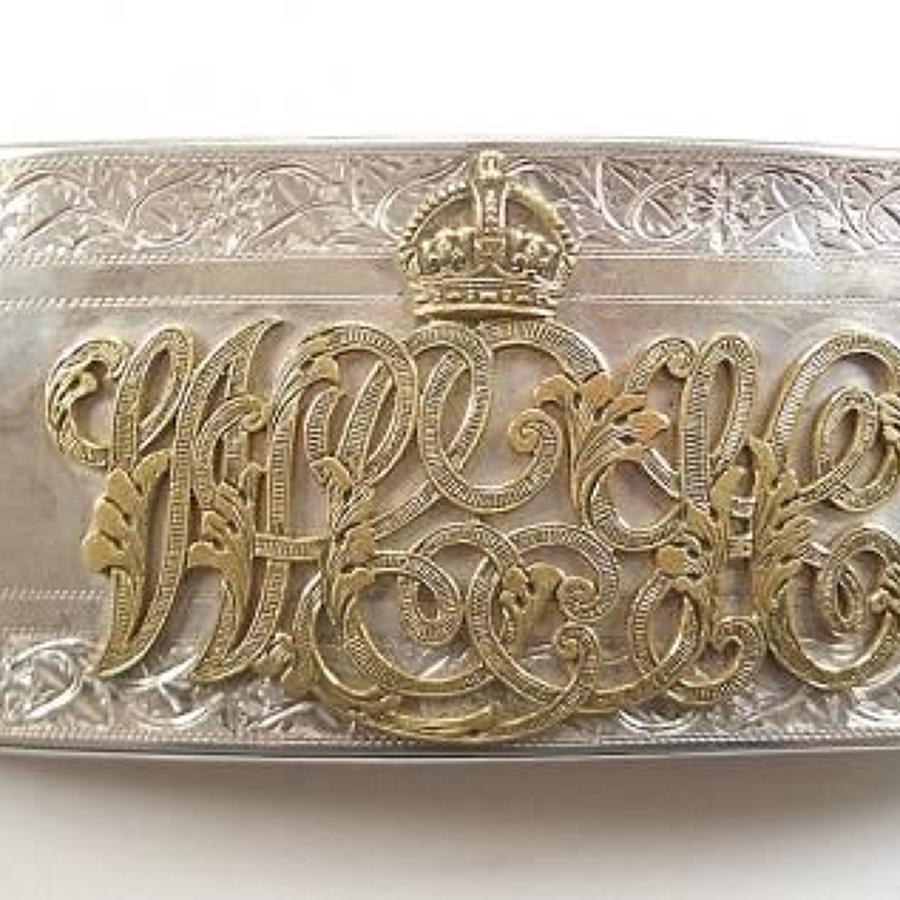 Westmoreland and Cumberland Yeomanry 1910 silver Officer's pouch