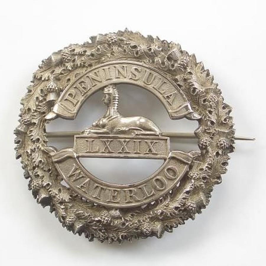79th (QO Cameron Highlanders) Victorian Officer’s plaid brooch.