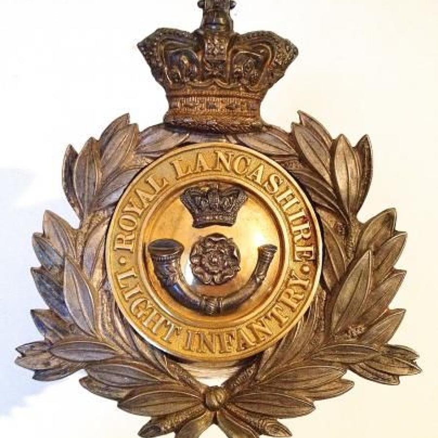4th Royal Lancashire Light Infantry Officer’s shako plate circa 1869