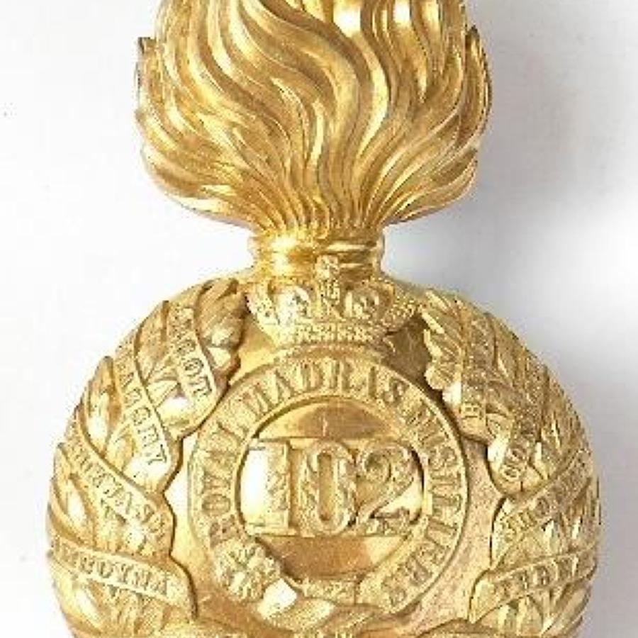 Indian Army / Irish. 102nd Royal Madras Fusiliers Victorian Officer’