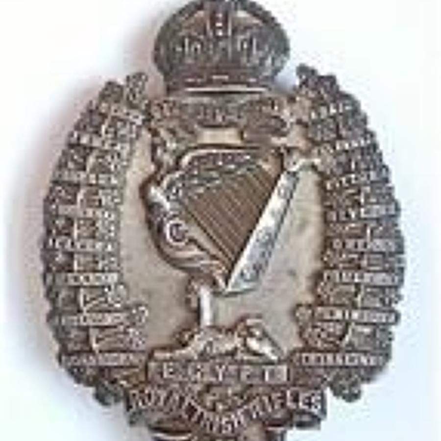 Royal Irish Rifles attributed Officer’s 1898 hallmarked silver pouch