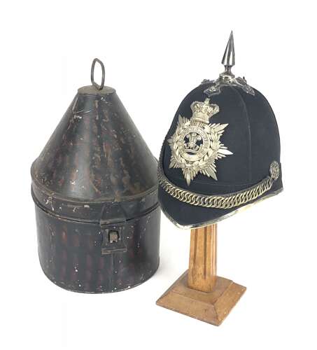 Welsh. 1st Brecknockshire Rifle Volunteers Victorian Officer's helmet.