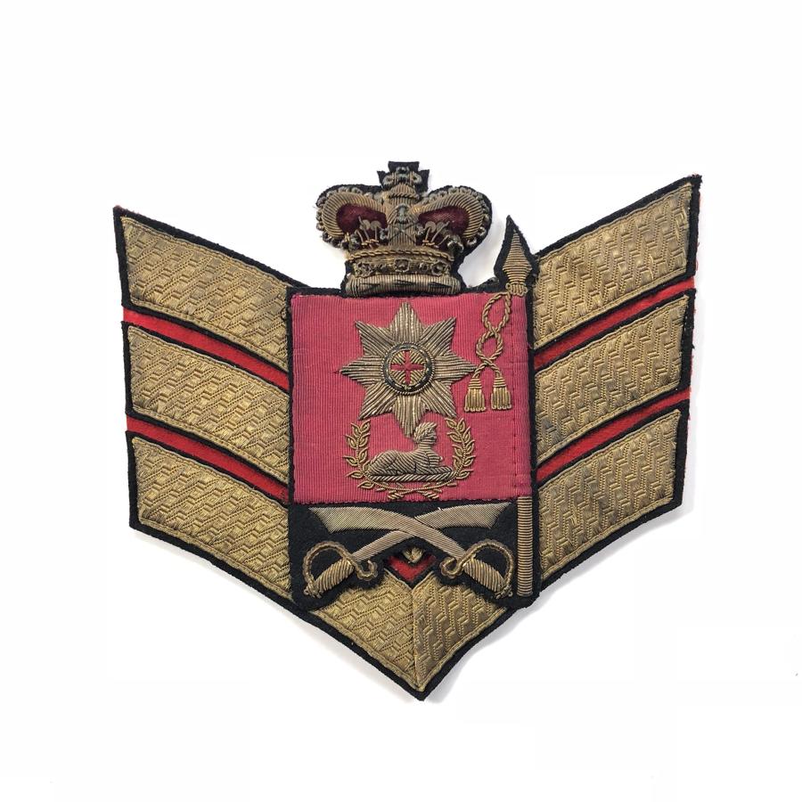 Coldstream Guards Victorian Colour Sergeant’s rank badge and chevron