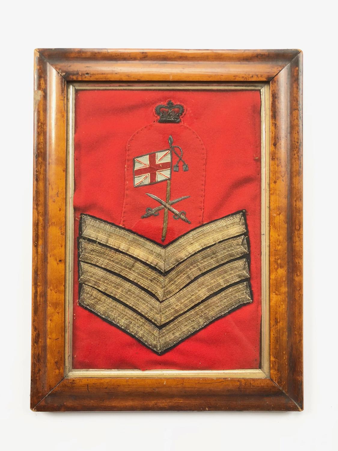 Infantry of the Line Colour Sergeant’s rank badge circa 1813-68.
