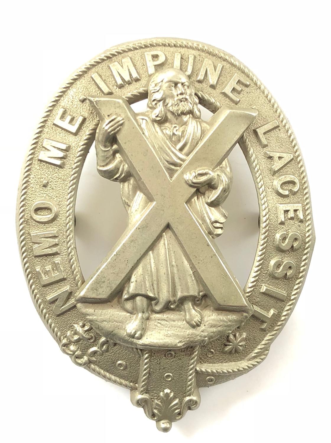 2nd Midlothian & Peebles Rifle Volunteers Victorian glengarry badge