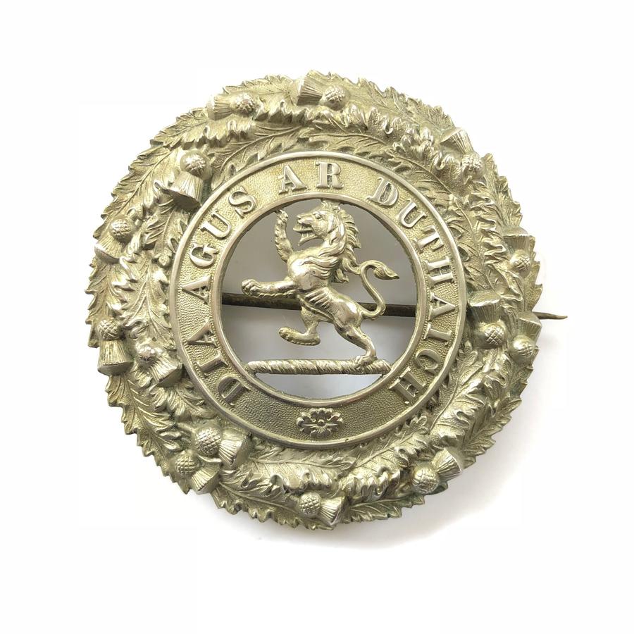 5th (Perthshire Highland) VB Black Watch post 1887 OR’s plaid brooch