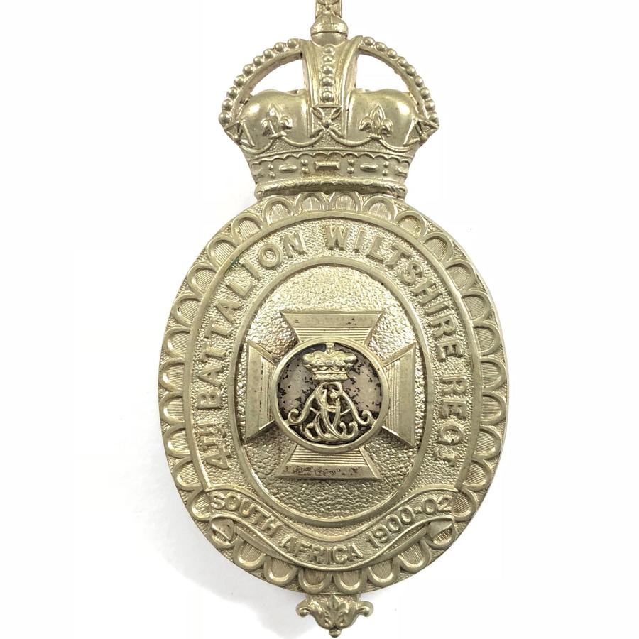 4th Bn. Wiltshire Regiment post 1908 Officer’s pouch belt plate