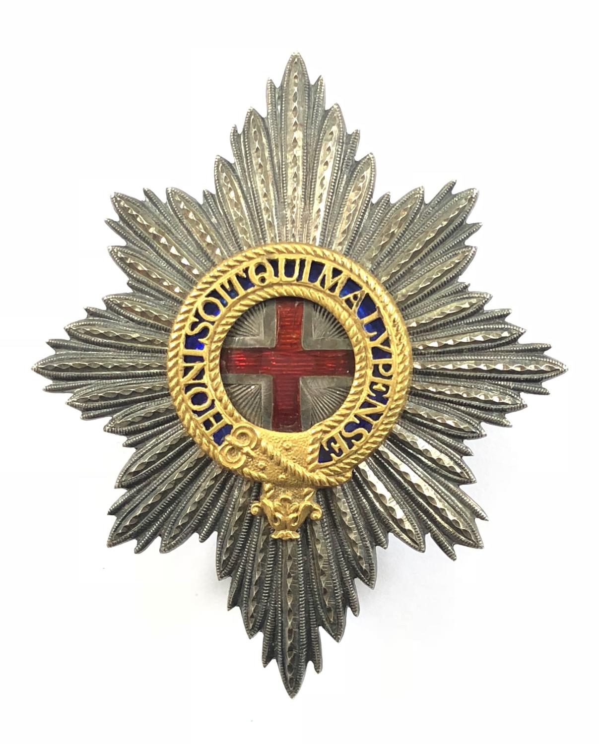 Coldstream Guards Officer’s Foreign Service helmet pagri badge