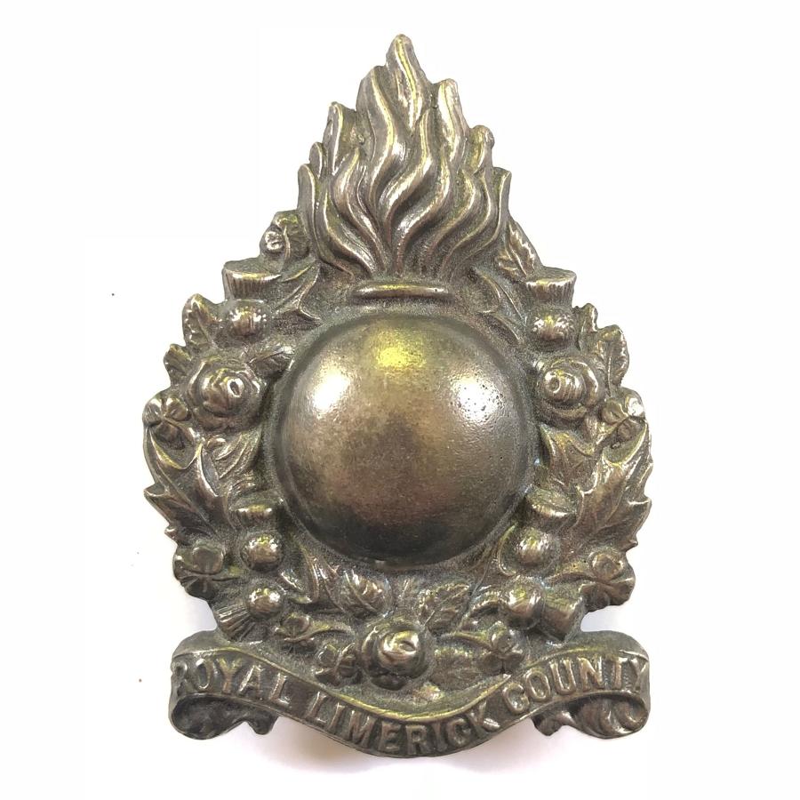Irish Royal Limerick County Militia Victorian glengarry badge