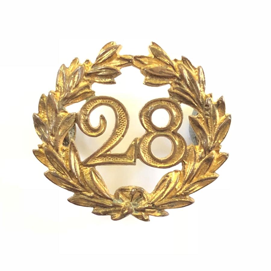 28th Foot (North Gloucester) Victorian Officer's helmet back badge