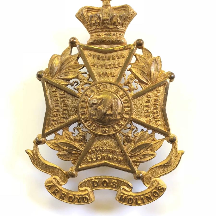 34th (Cumberland) Foot, Victorian senior NCO's glengarry badge