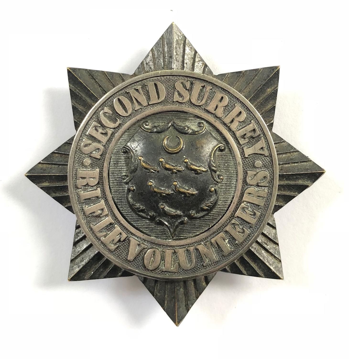 2nd Surrey Rifle Volunteers Victorian Officer’s glengarry badge