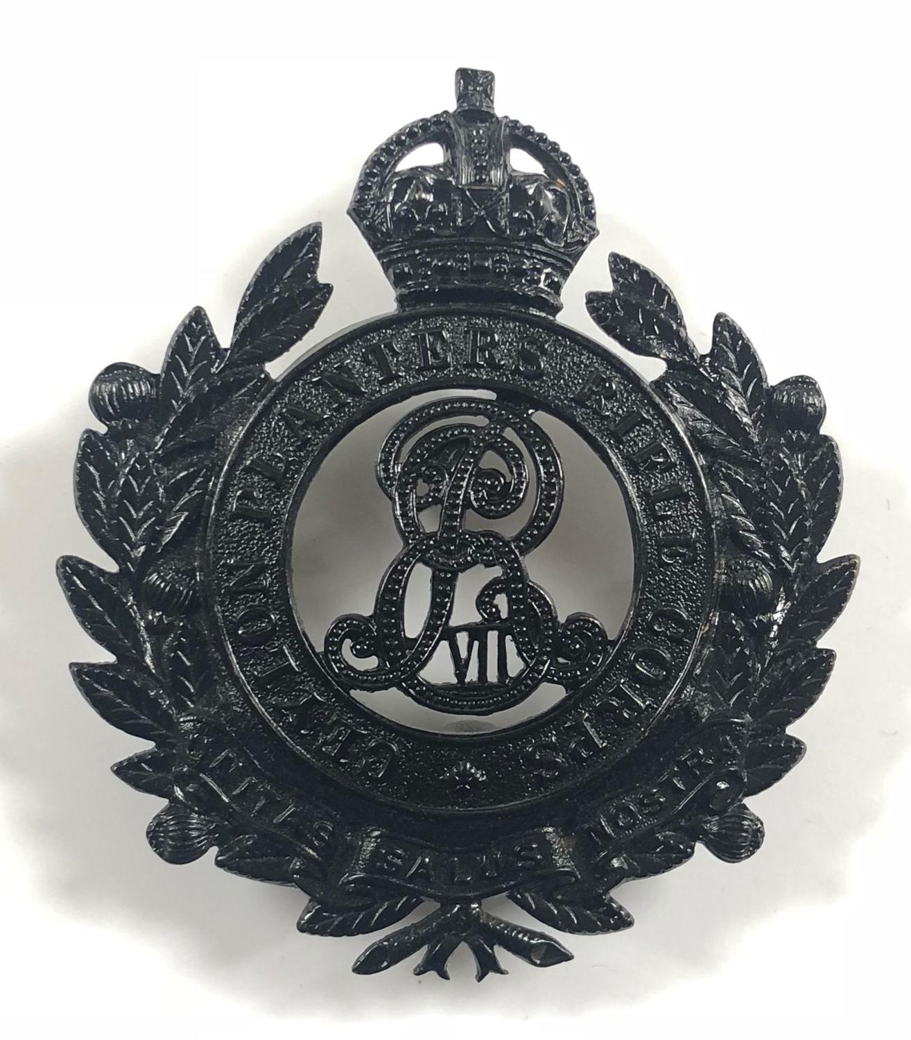 Ceylon Planters Rifle Corps Edwardian helmet plate
