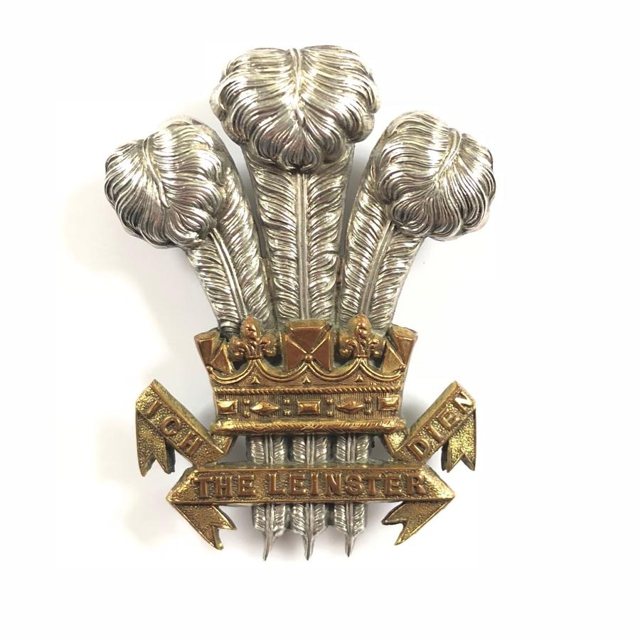 Irish: Leinster Regiment Victorian Officer’s forage cap badge