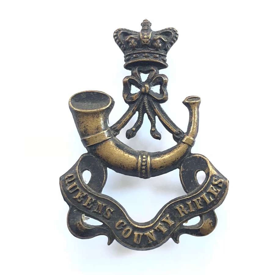 Queen’s County Rifles Irish Militia Victorian glengarry badge