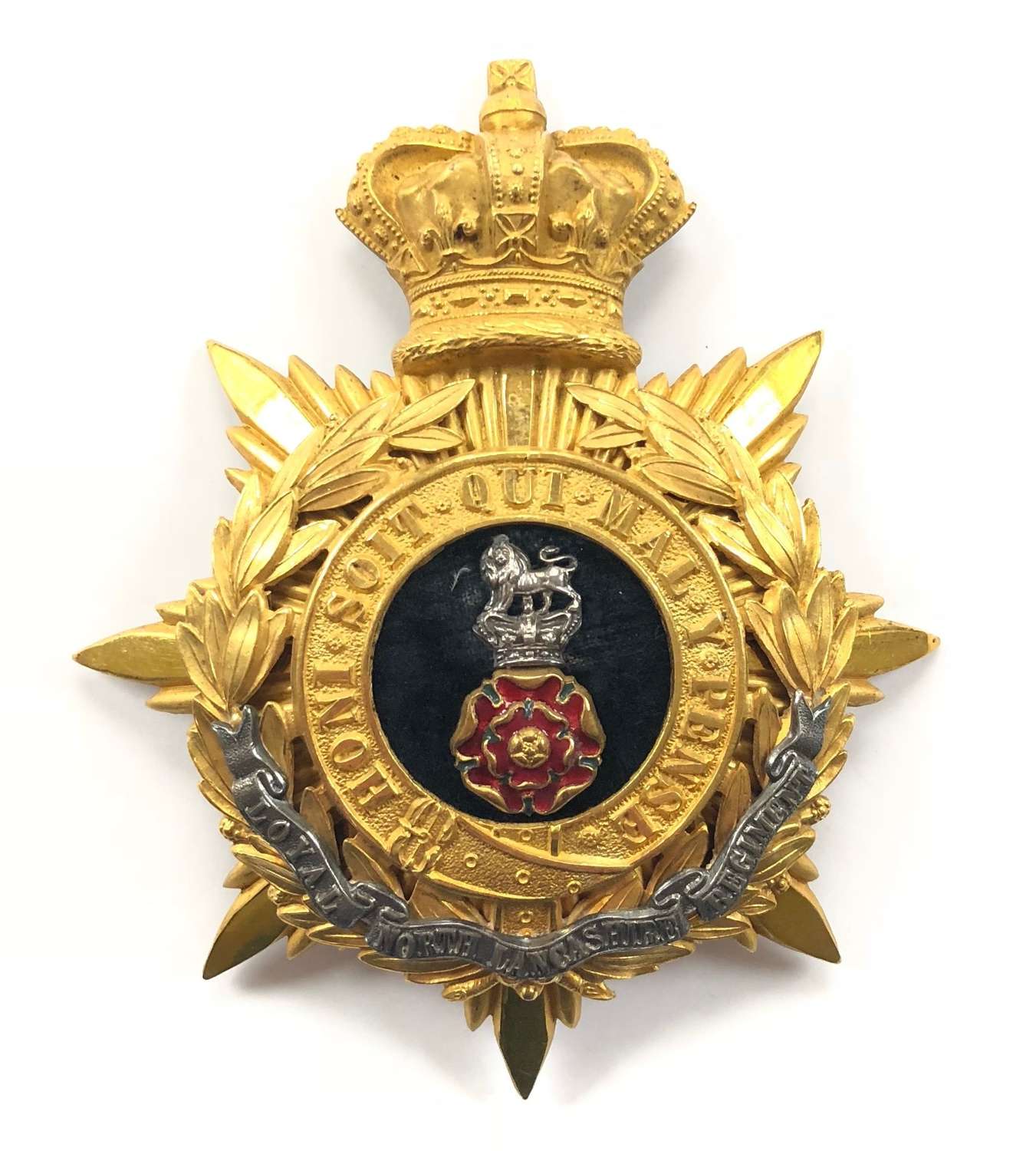 Loyal North Lancashire Victorian Officer’s helmet plate
