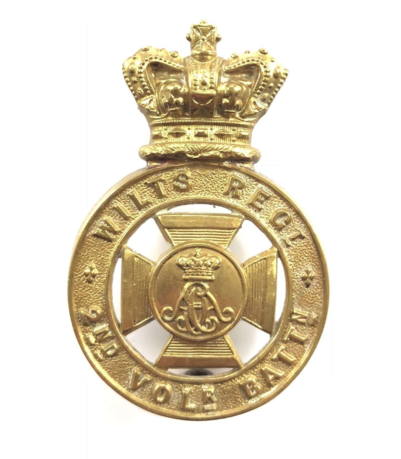 2nd VB Wiltshire Regiment Victorian OR’s glengarry badge c1887-96