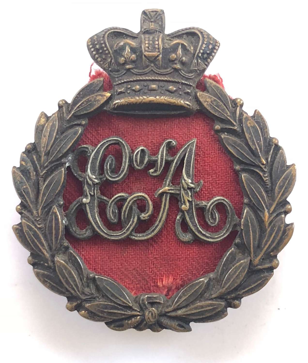 Corps of Armourers Victorian cap badge.