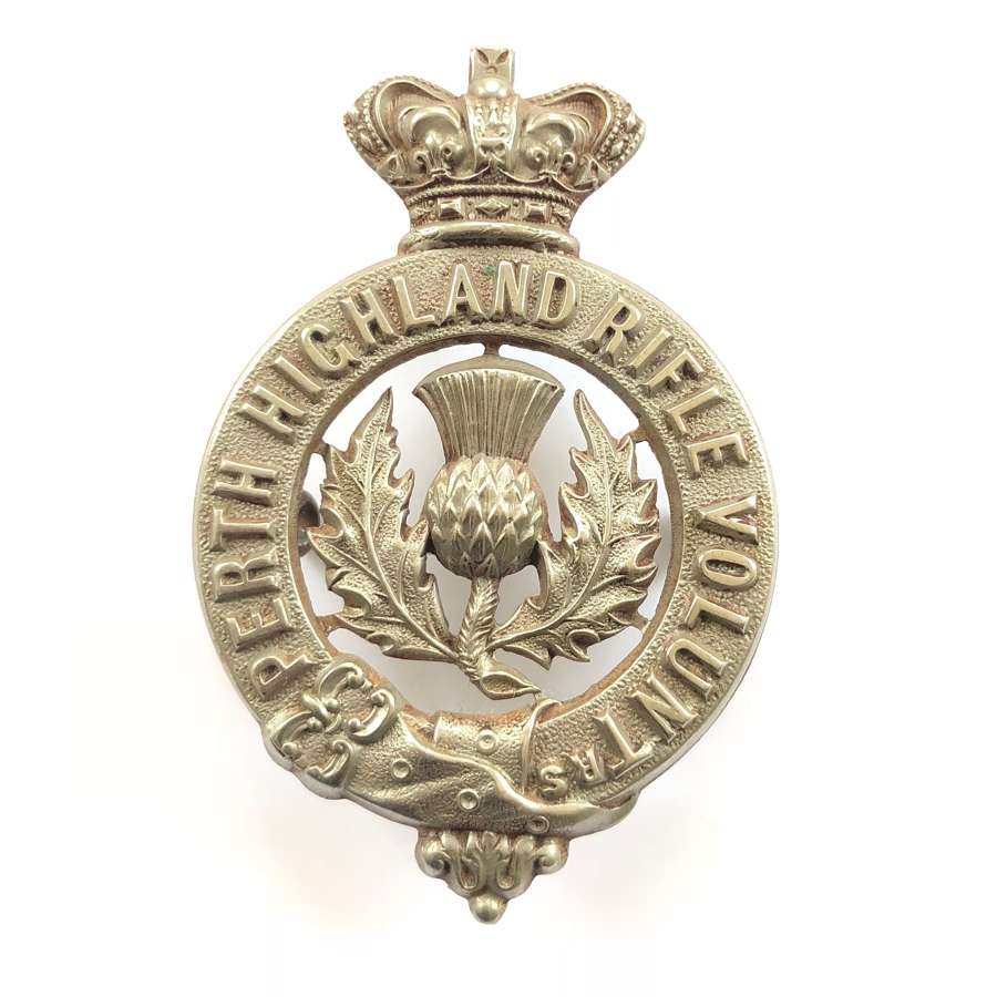 Perth Highland Rifle Volunteers glengarry badge circa 1874-87.