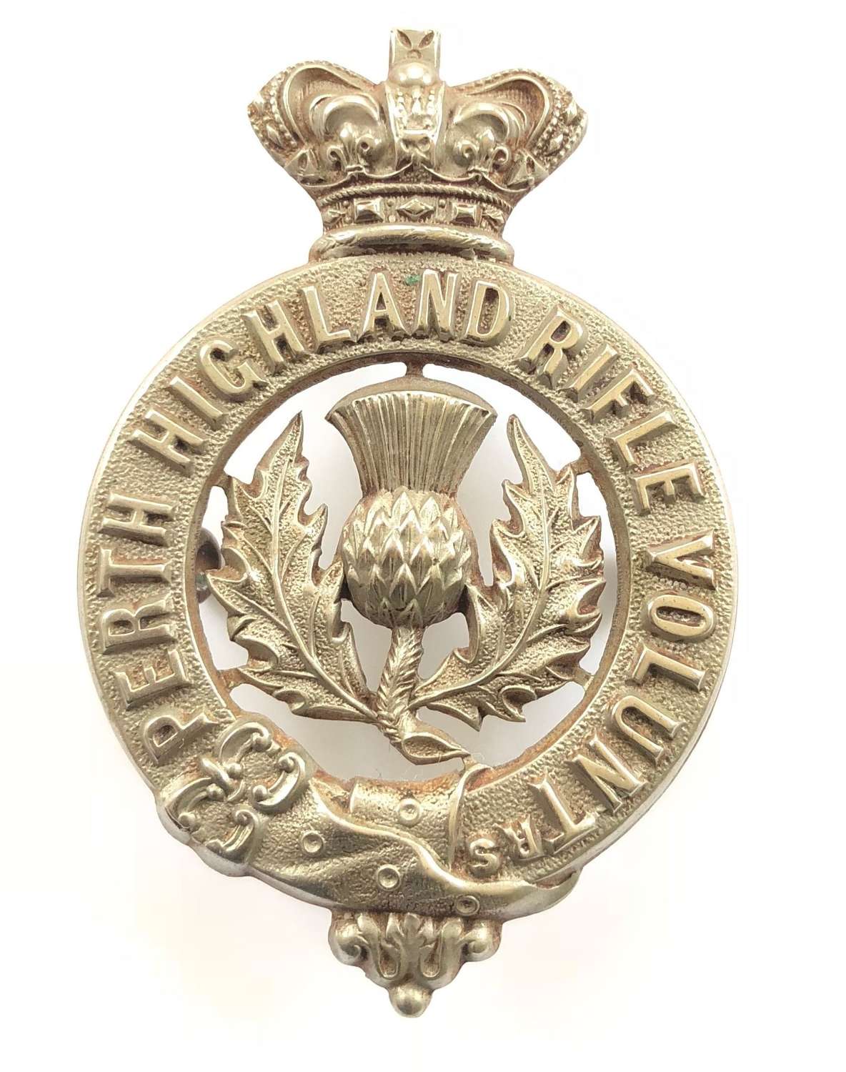 Perth Highland Rifle Volunteers glengarry badge circa 1874-87.