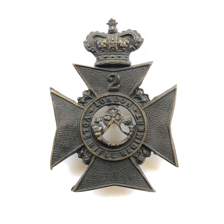 2nd London Volunteer Rifle Regiment Victorian OR’s  helmet plate