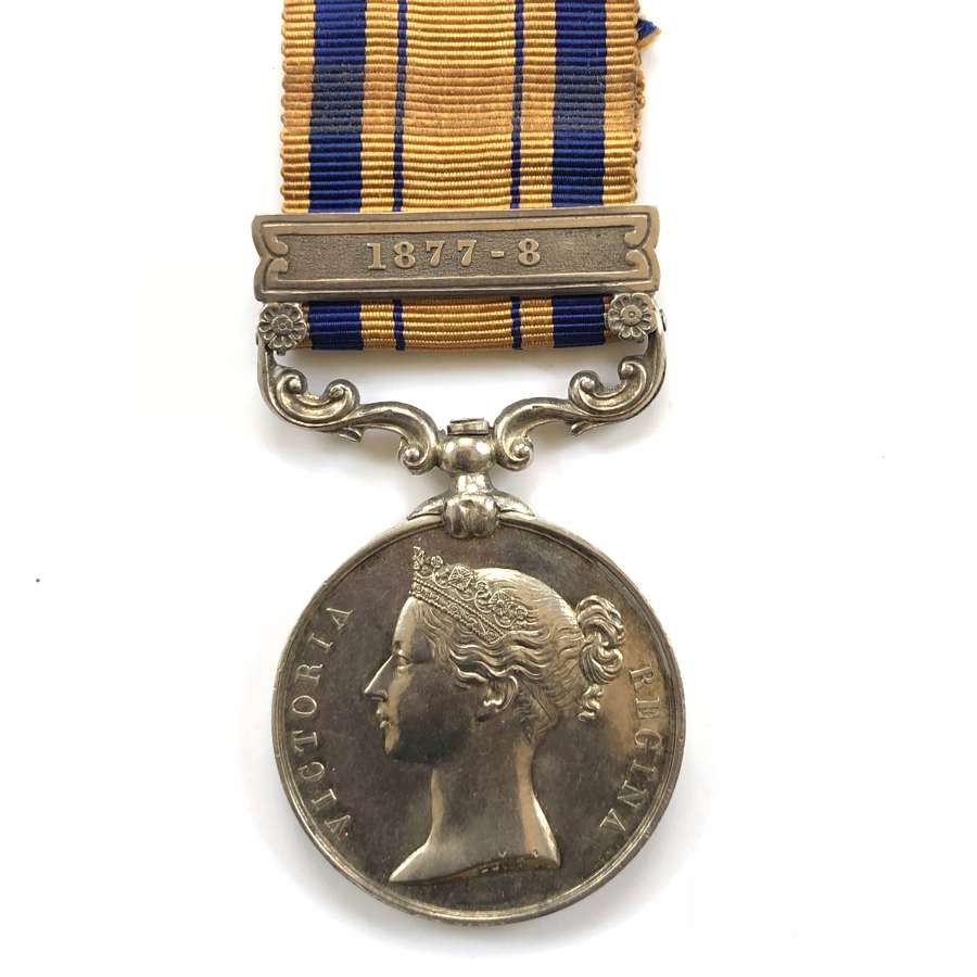 90th Foot Zulu War South Africa Medal, clasp '1877-8'