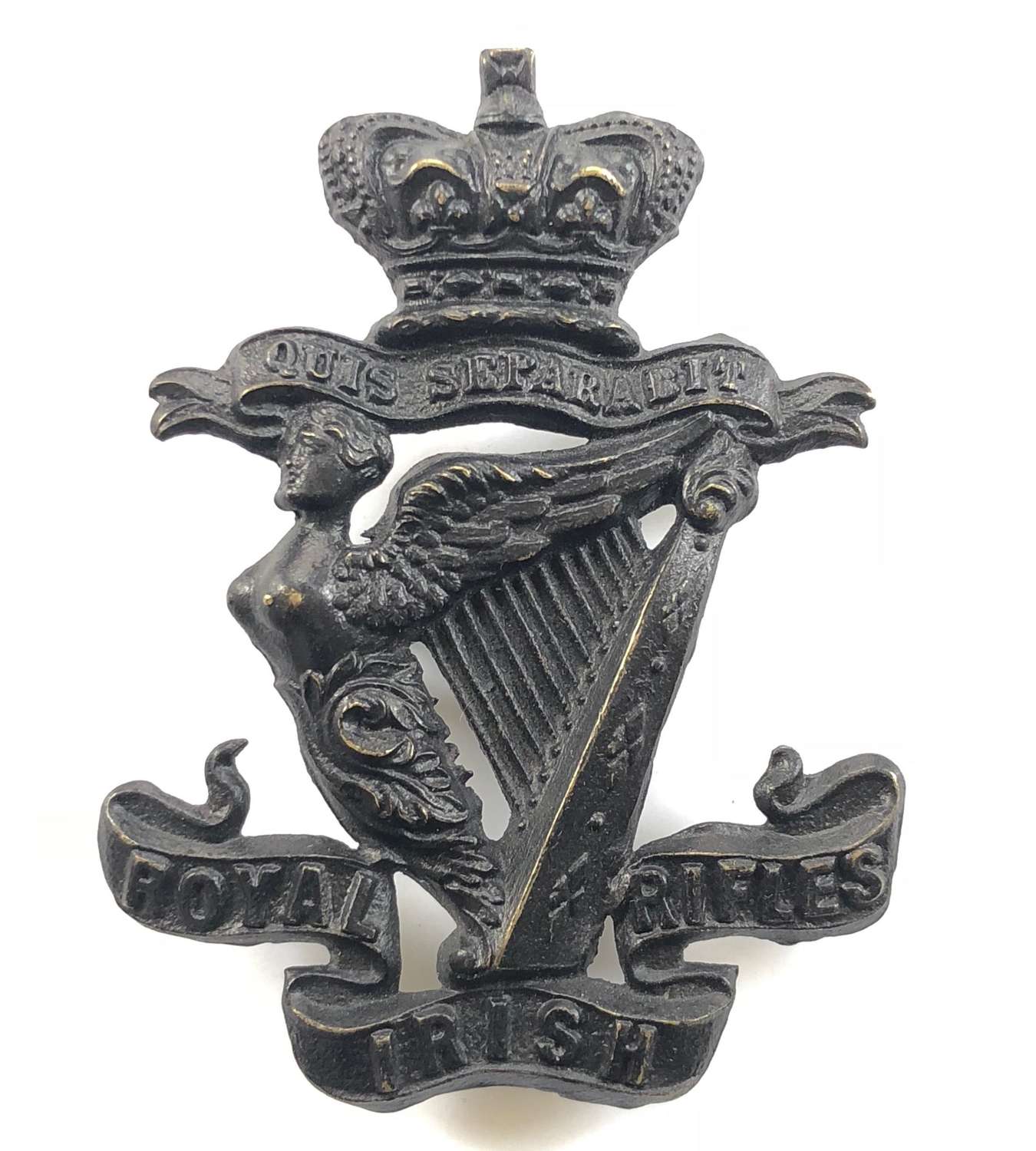 Royal Irish Rifles Victorian OR’s glengarry badge circa 1881-96
