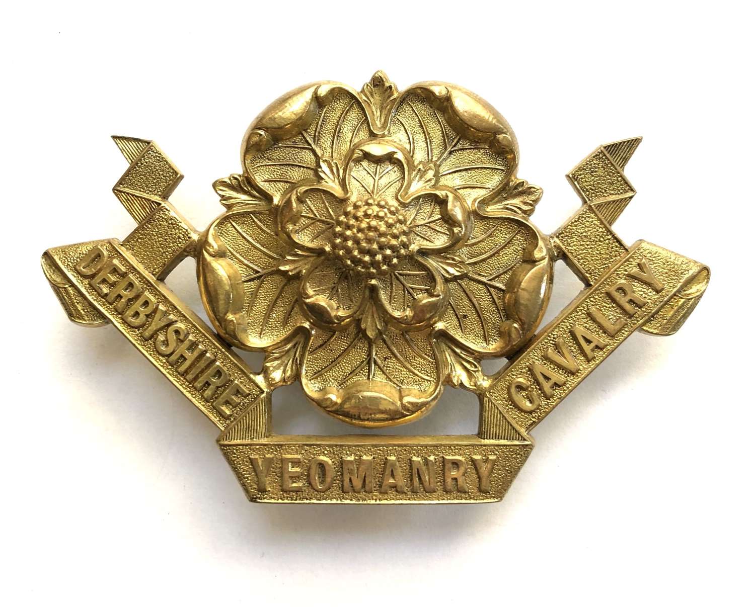 Derbyshire Yeomanry Cavalry Victorian Officer’s sabretache ornament