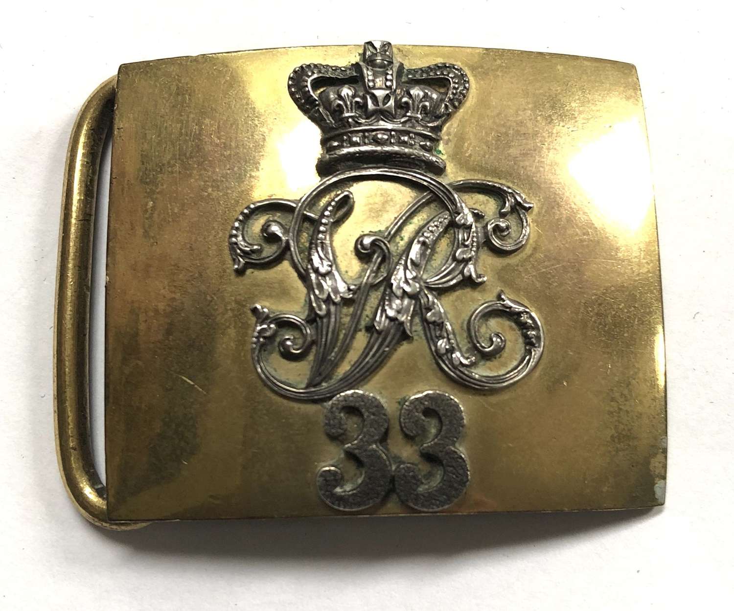 33rd Duke of Wellington’s Regiment Field Officer’s waist belt plat