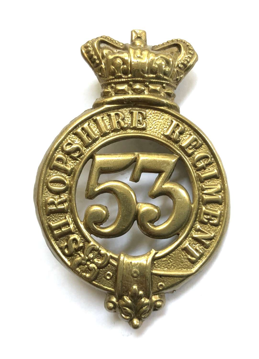 53rd (Shropshire) Regiment of Foot Victorian glengarry badge