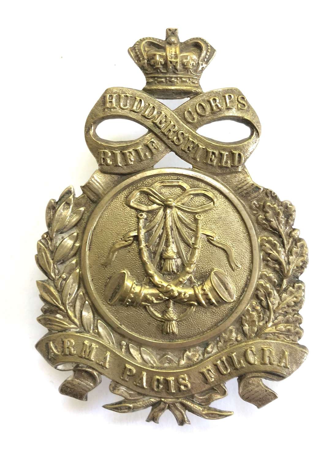 Huddersfield Rifle Corps Victorian Officer’s pouch belt plate