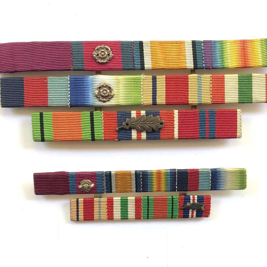WW1 / WW2 CB., DSO., Uniform Medal Ribbon Bars.
