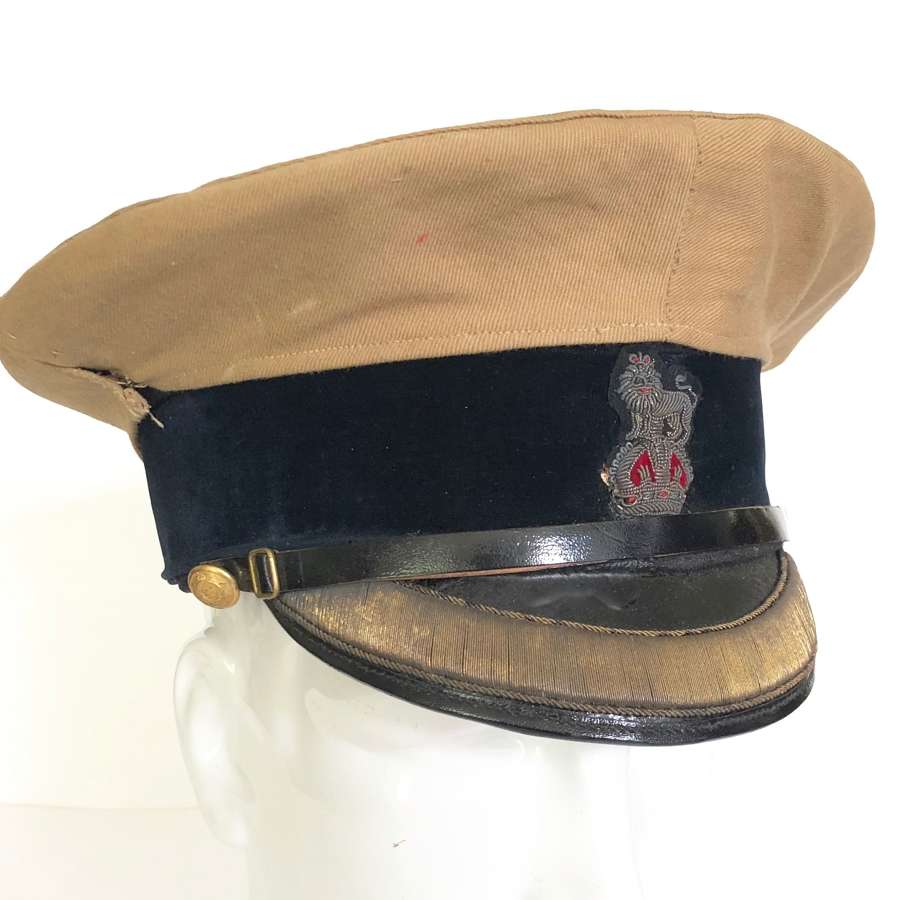 Edwardian Indian Medical Service Officer’s Peaked Forage Cap.