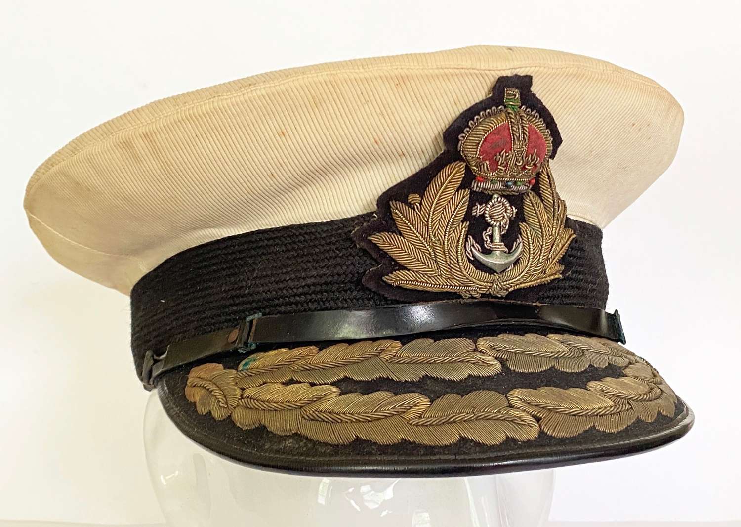 WW2 Royal Navy Flag Officers Cap.