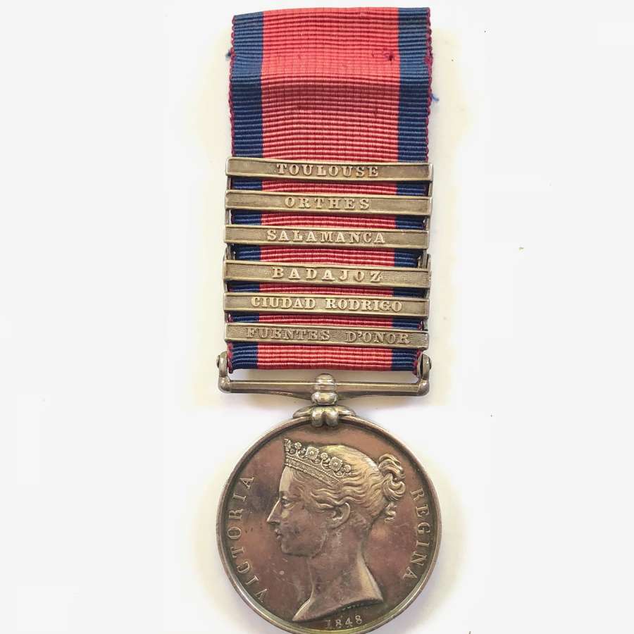94th Foot (Connaught Rangers) Military General Service Medal 6 Clasps
