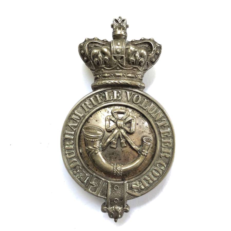 1st Durham Rifle Volunteer Corps Victorian Officer pouch belt plate