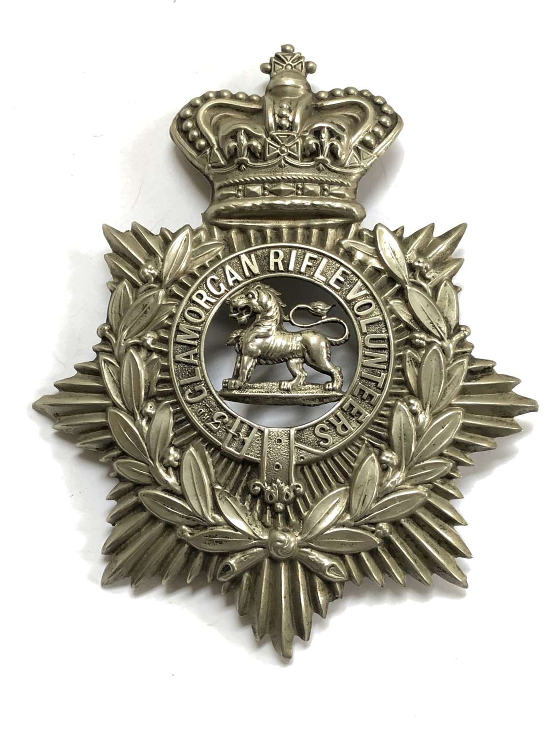 Welsh. 3rd Glamorgan Rifle Volunteers Victorian OR’s helmet plate