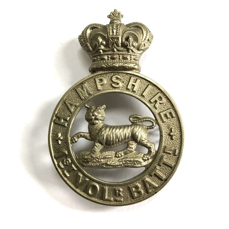 1st VB Hampshire Regiment Victorian OR’s glengarry badge c1885-96