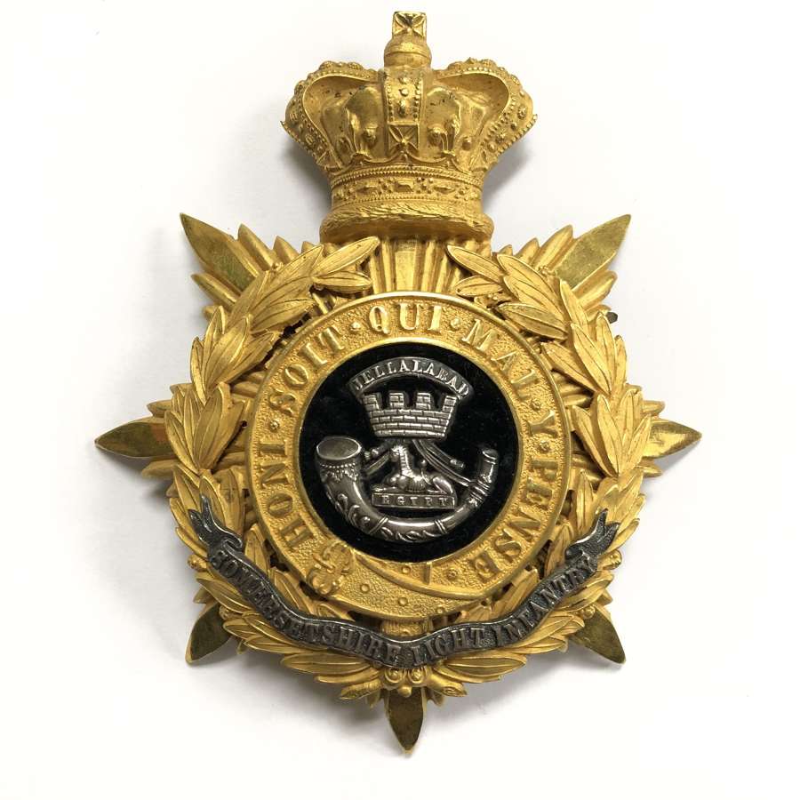 PA Somerset Light Infantry Victorian Officer’s helmet plate