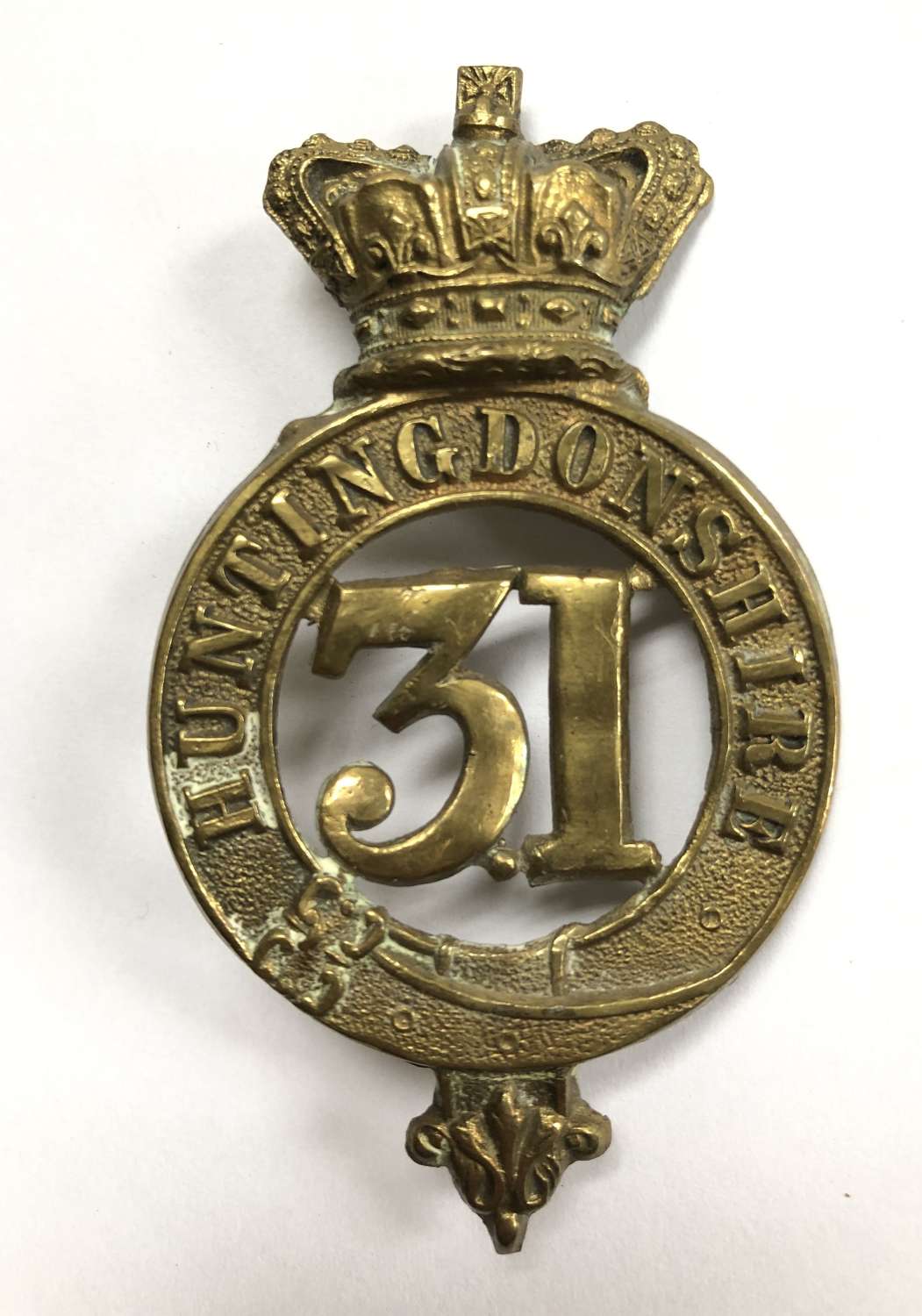 31st (Huntingdonshire) Foot Victorian glengarry badge