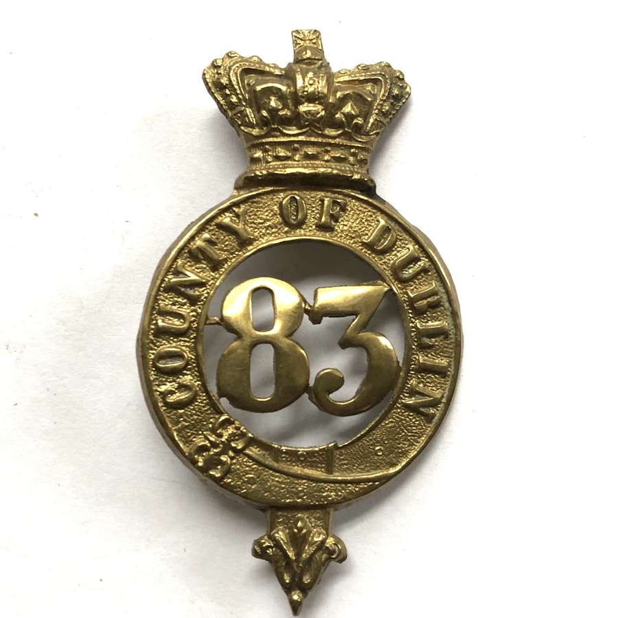 83rd (County of Dublin) Regiment, OR’s glengarry badge c1874-81