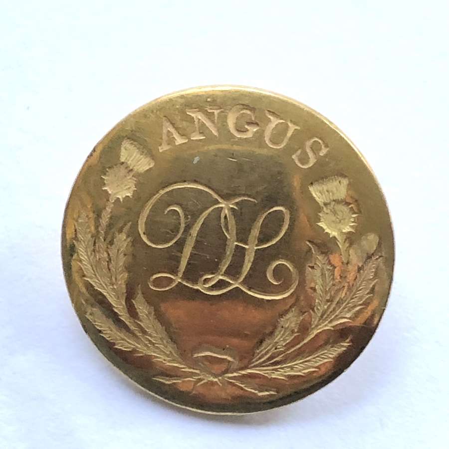Angus Deputy Lieutenant  gilt open back coatee button circa 1840
