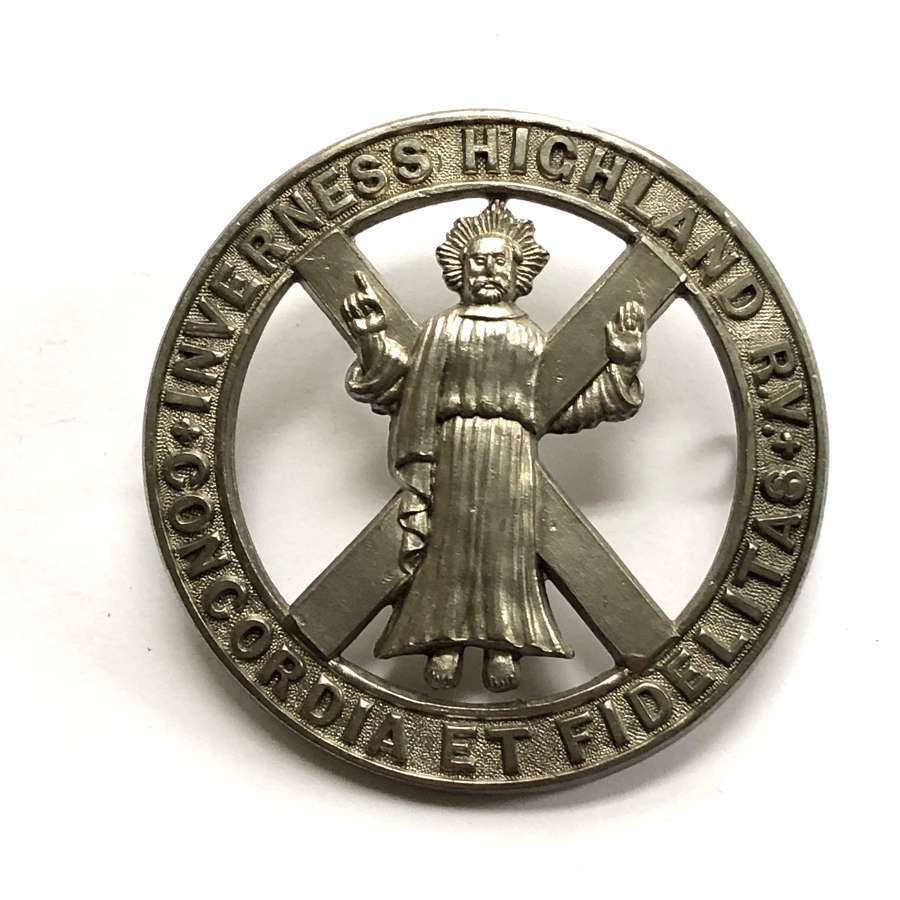 1st Inverness Highland Rifle Volunteers Victorian glengarry badge