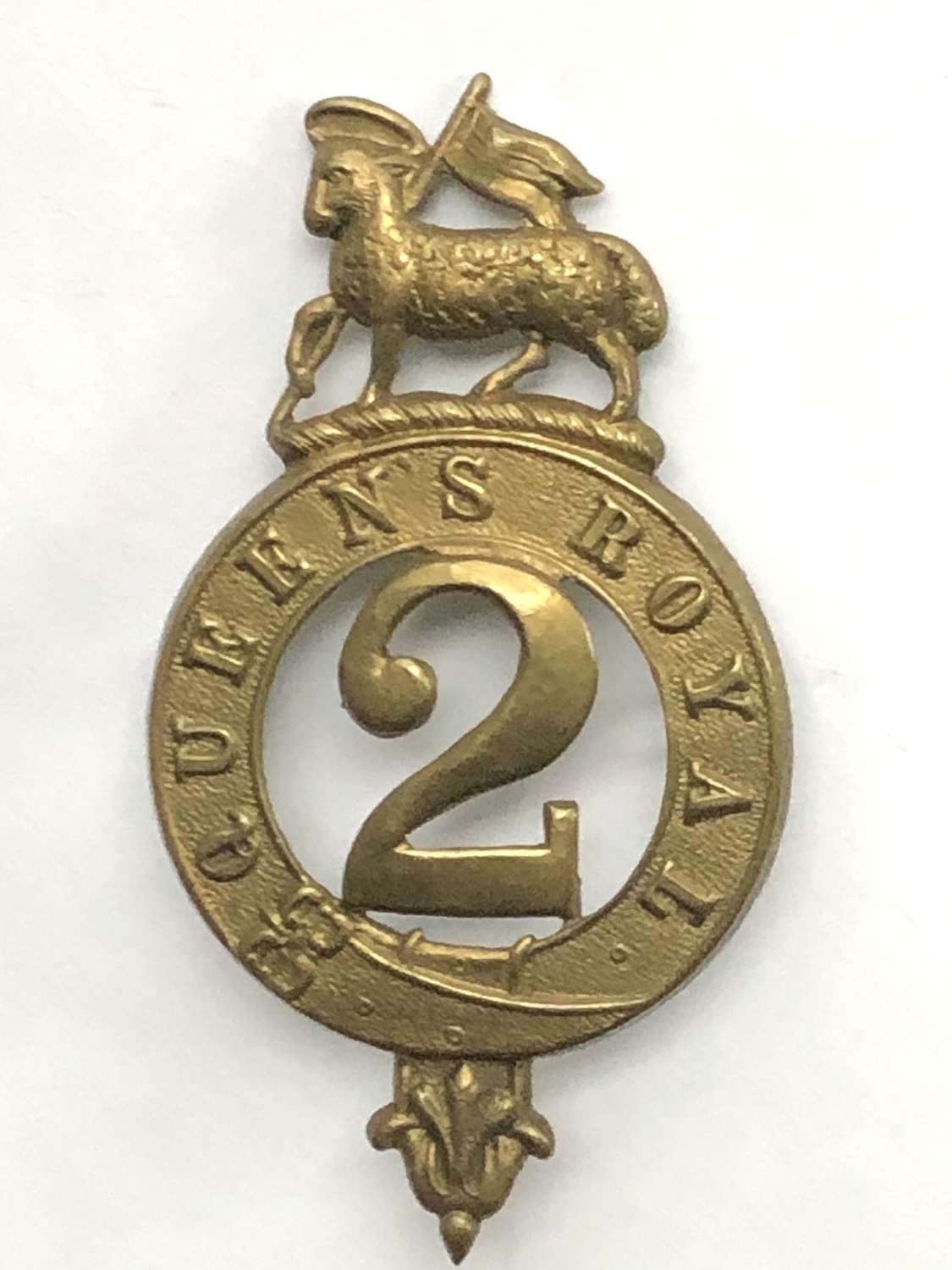 2nd Regiment of Foot Victorian glengarry badge circa 1874-81