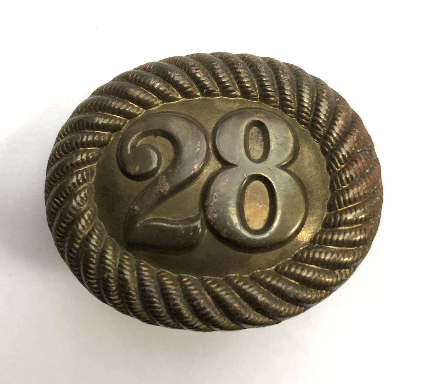 28th Foot (North Gloucester) Victorian pre 1881 shako back badge