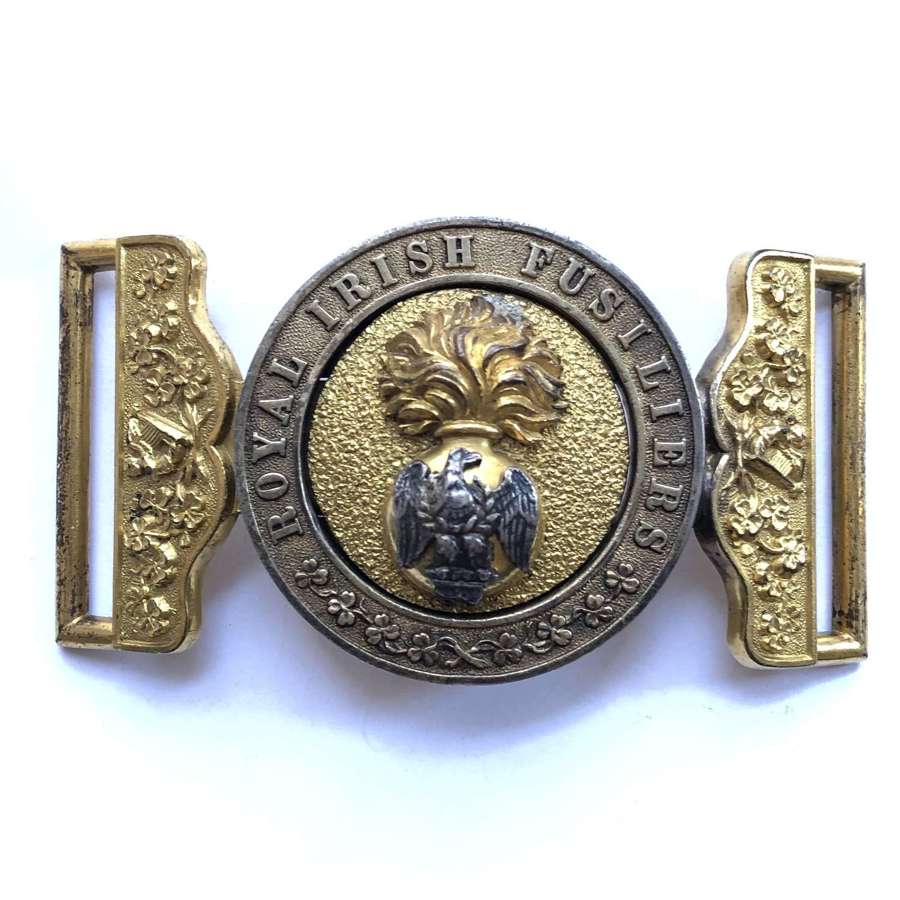 Irish. Royal Irish Fusiliers Victorian Officer’s waist belt clasp
