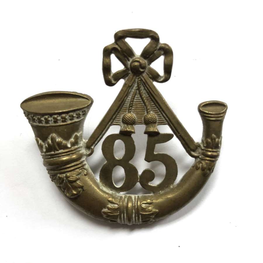 85th (King’s Light Infantry) Foot Victorian glengarry badge c1874-81